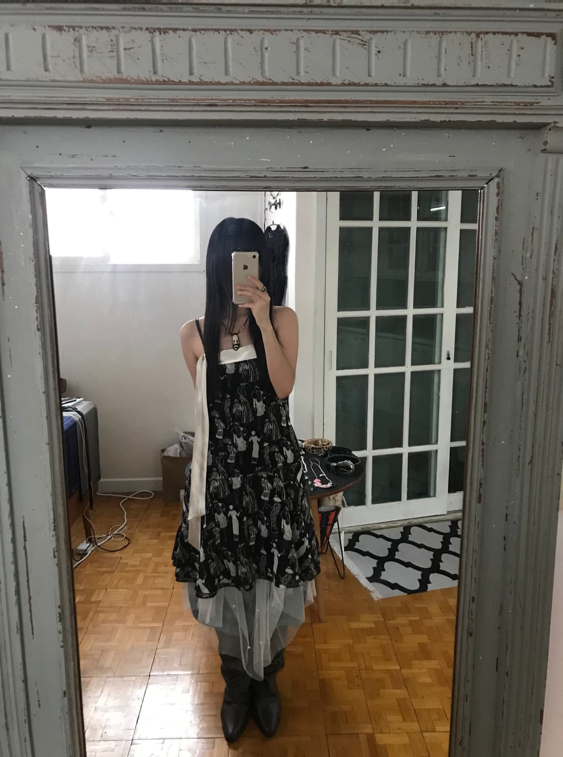 vintage pattern one-piece 상품이미지1