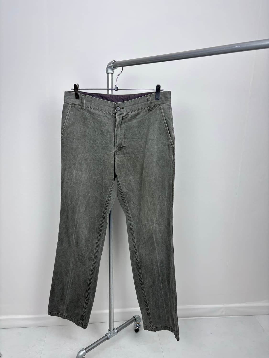 KHAKI GRAY WASHED PANTS 상품이미지6