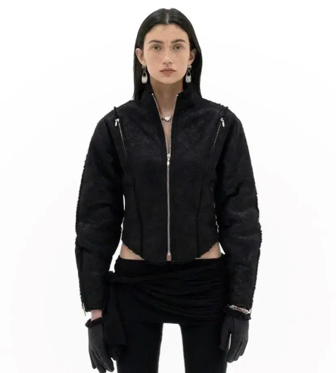 604 service 서비스 시어링 자켓 무스탕 s사이즈 상품이미지2