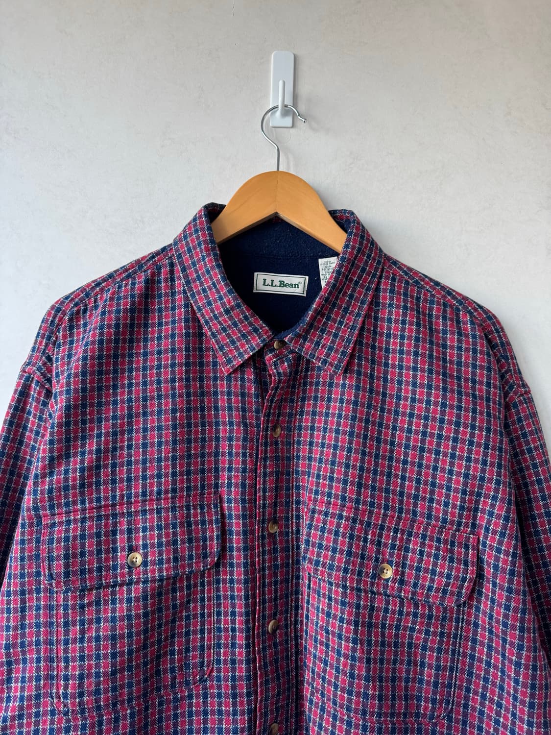 90s 엘엘빈 플리스 라인 셔츠 상품이미지3