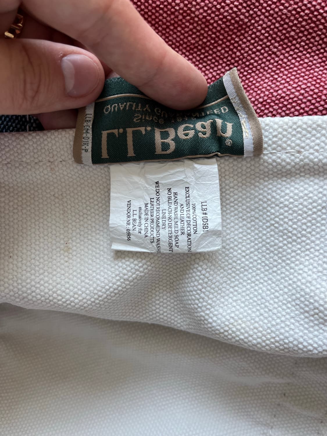 90s L.L.Bean Boat & Tote Bag (롱핸들) 상품이미지8