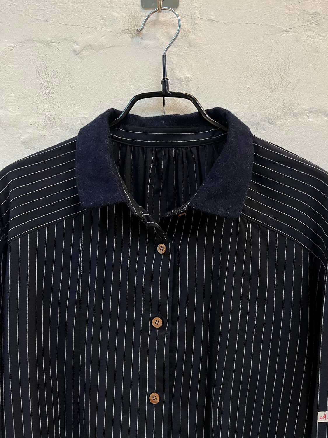 Genre Made In Japan Navy 스트라이프 셔츠 탑 40 상품이미지3