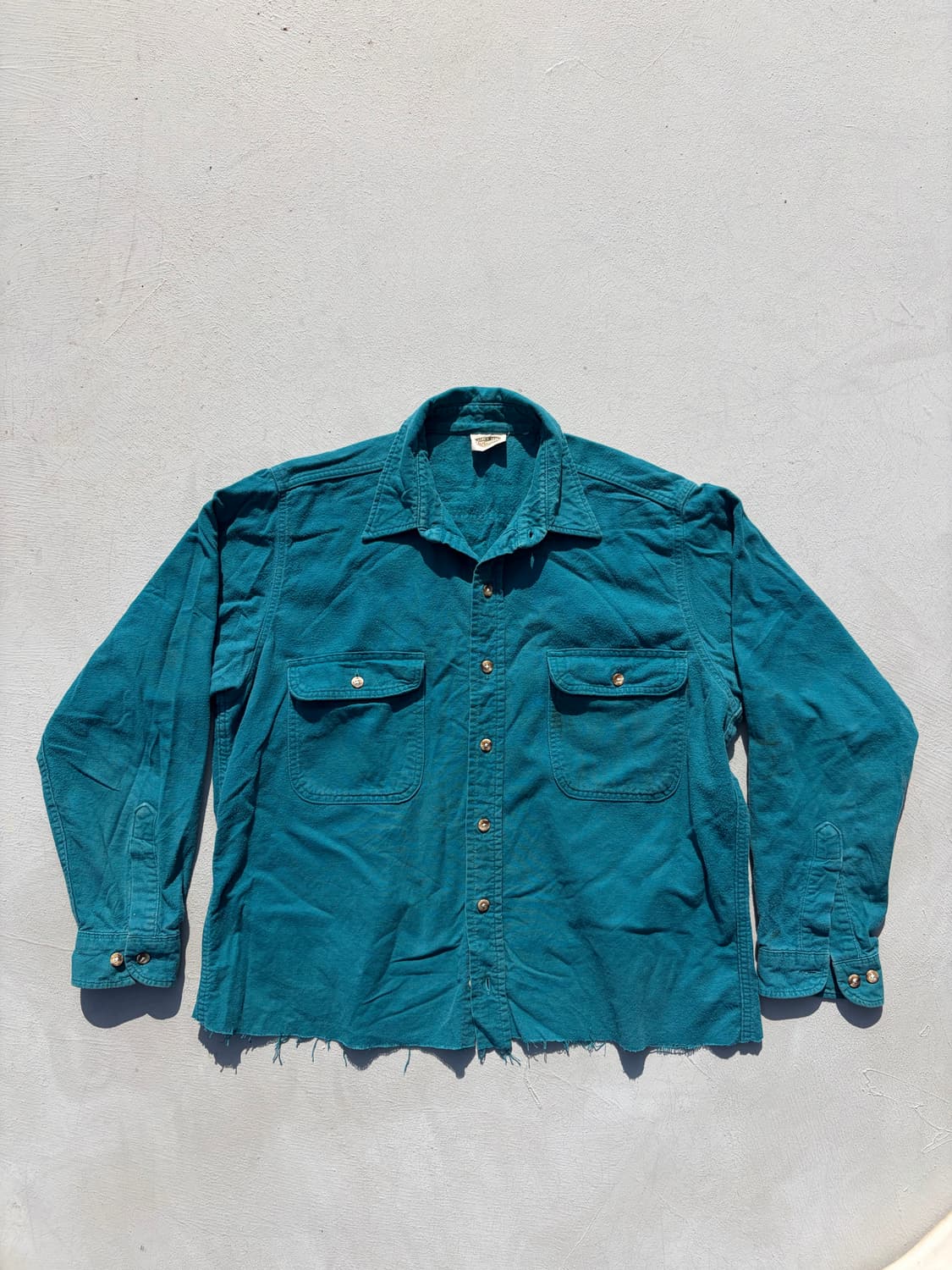 빈티지 파이브브라더 컷오프 프란넬 셔츠 상품이미지1