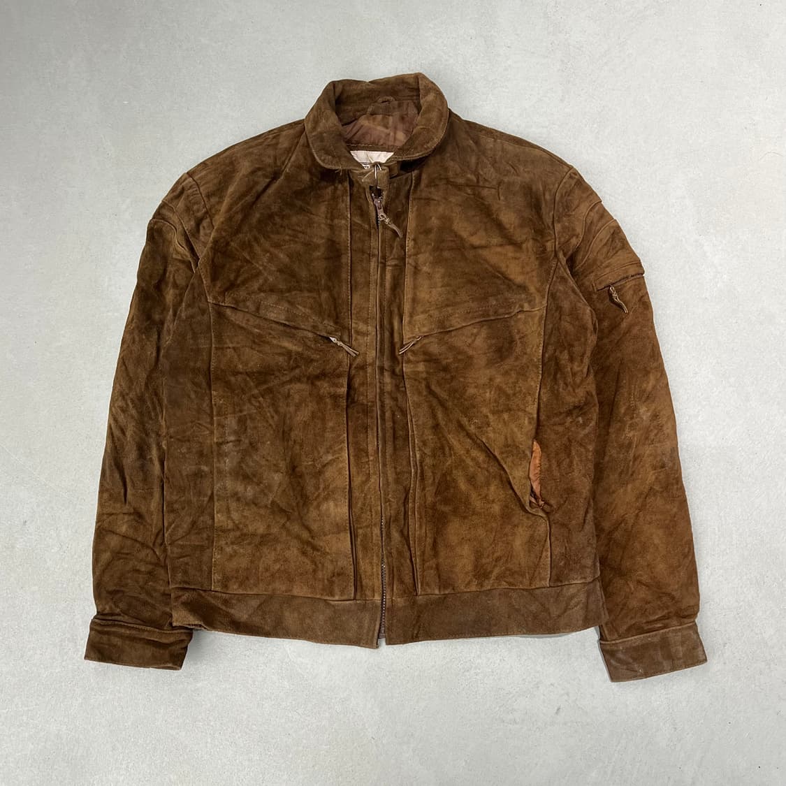 빈티지 스웨이드 레더자켓 s09186 상품이미지1