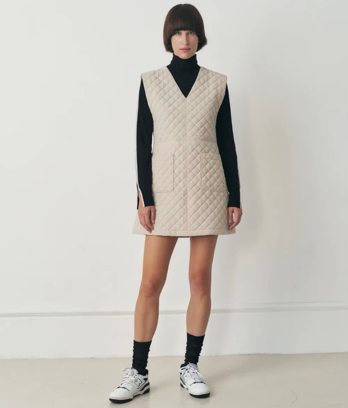 KUME 쿠메 퀼팅 뷔스티에 원피스  상품이미지1