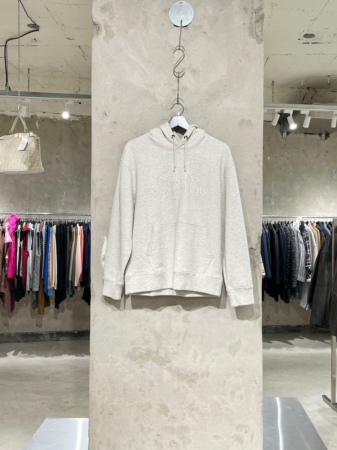 세러데이뉴욕 멜란지 아이보리 디치 밀러 스탠다드 후디 상품이미지1