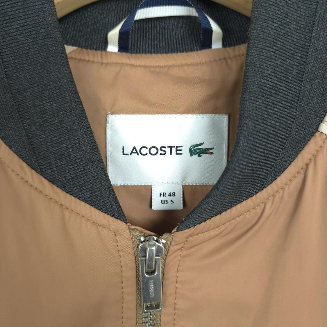 남성용 라코스테 LACOSTE 배색 집업 봄버자켓 95 (48사이즈) 상품이미지7