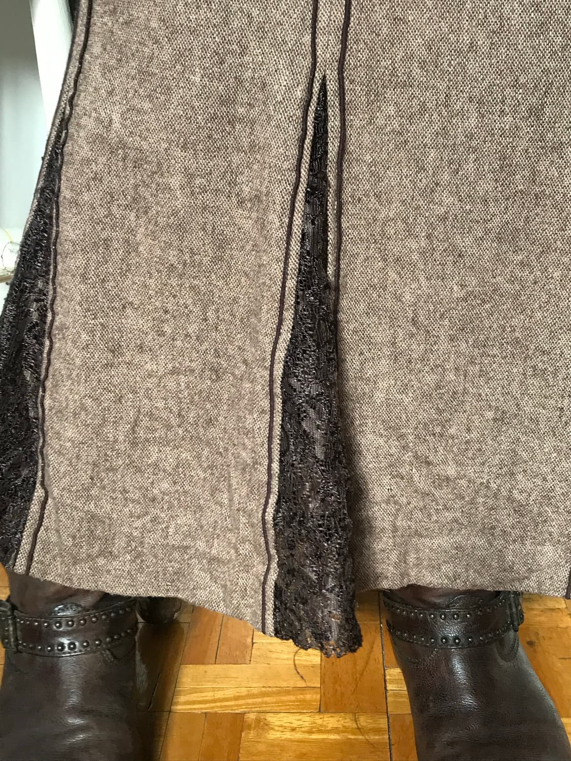 vintage wool lace skirt (26inch) 상품이미지3