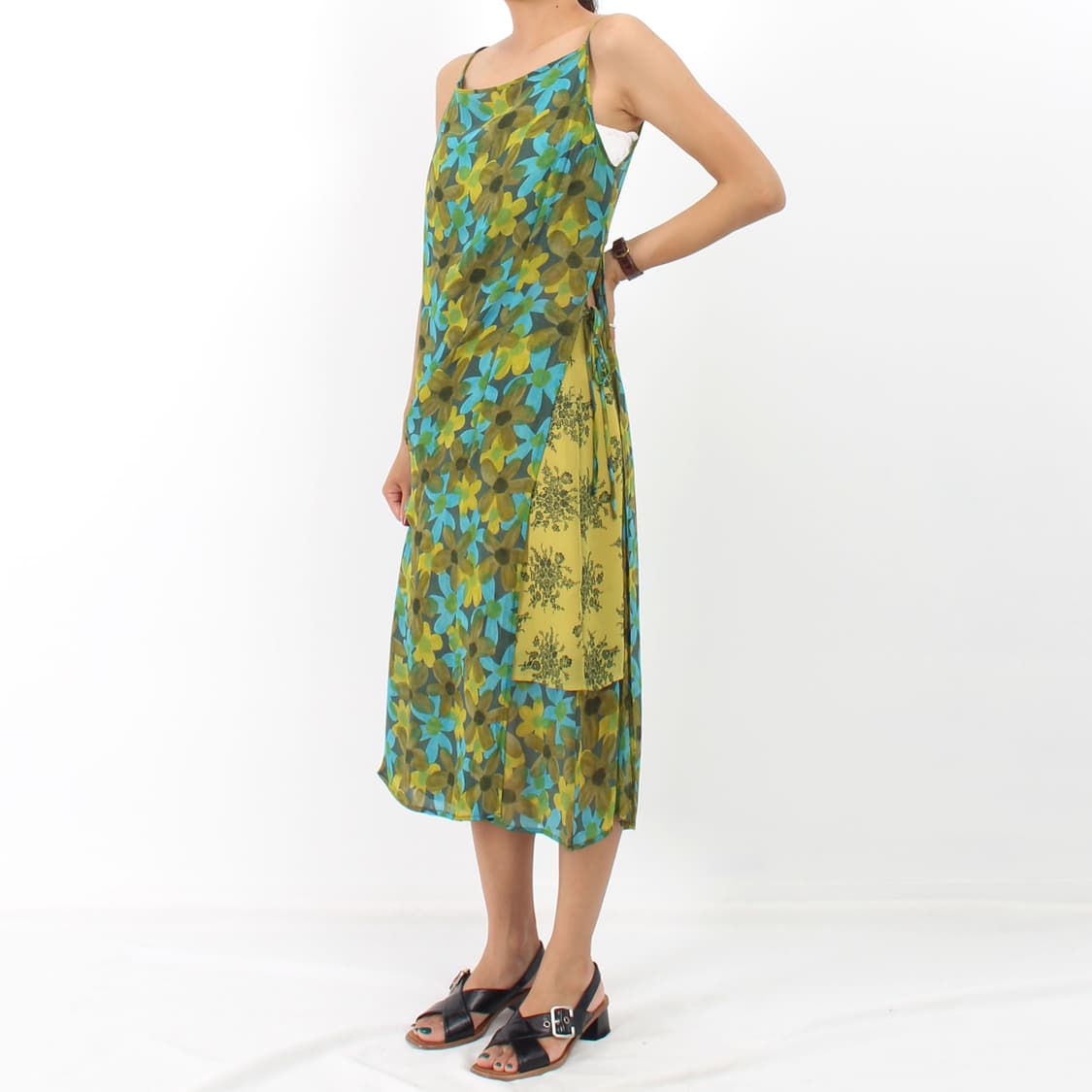 스포트막스 sportmax 플라워 나시 원피스 스커트 셋트 레이어드 드레 상품이미지1