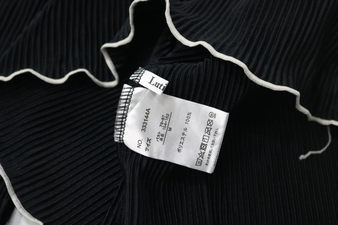 Lutique 블랙 메로우 스티치 플리츠 셋업 (M) 상품이미지6