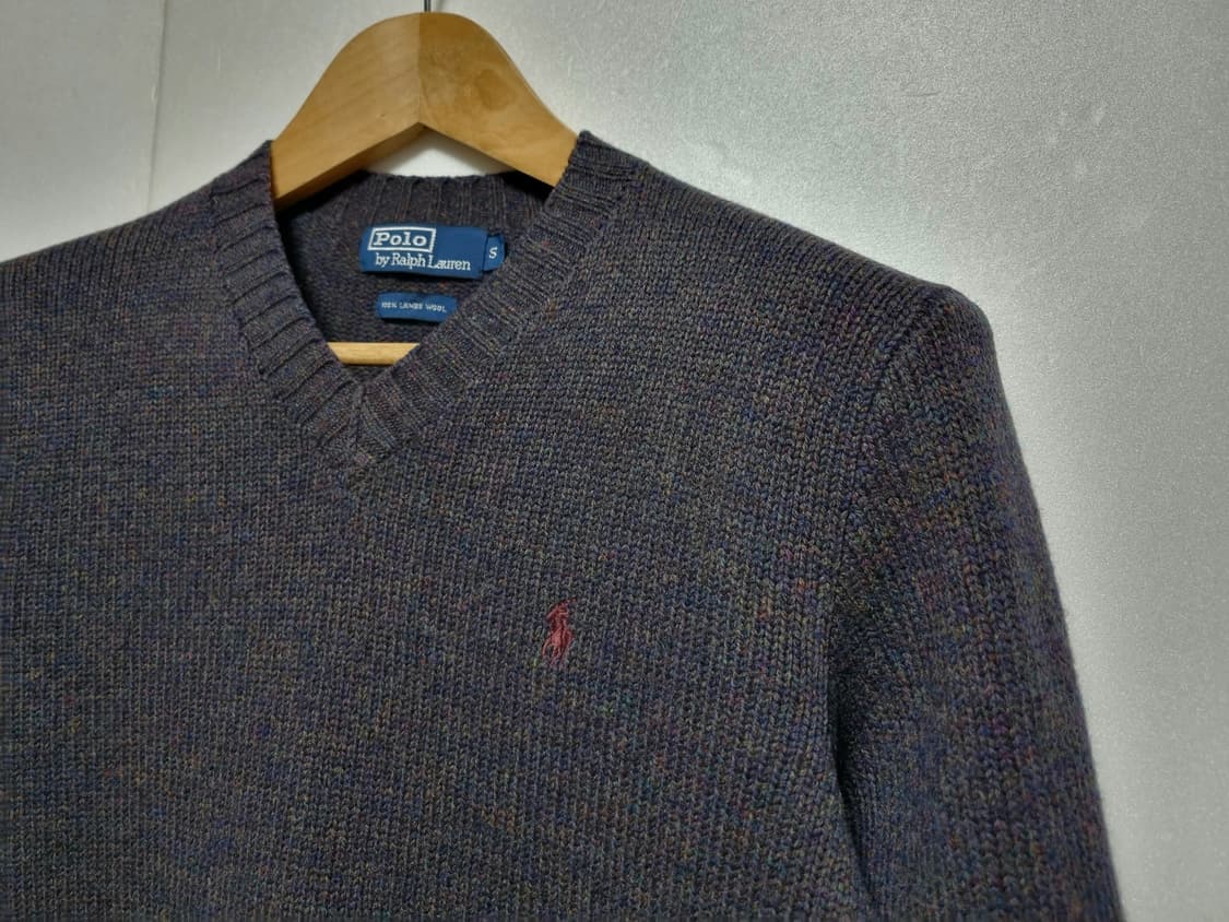 남성 폴로 울 100% 램스울 LAMBS WOOL 모 양모 긴팔 니트 상품이미지9