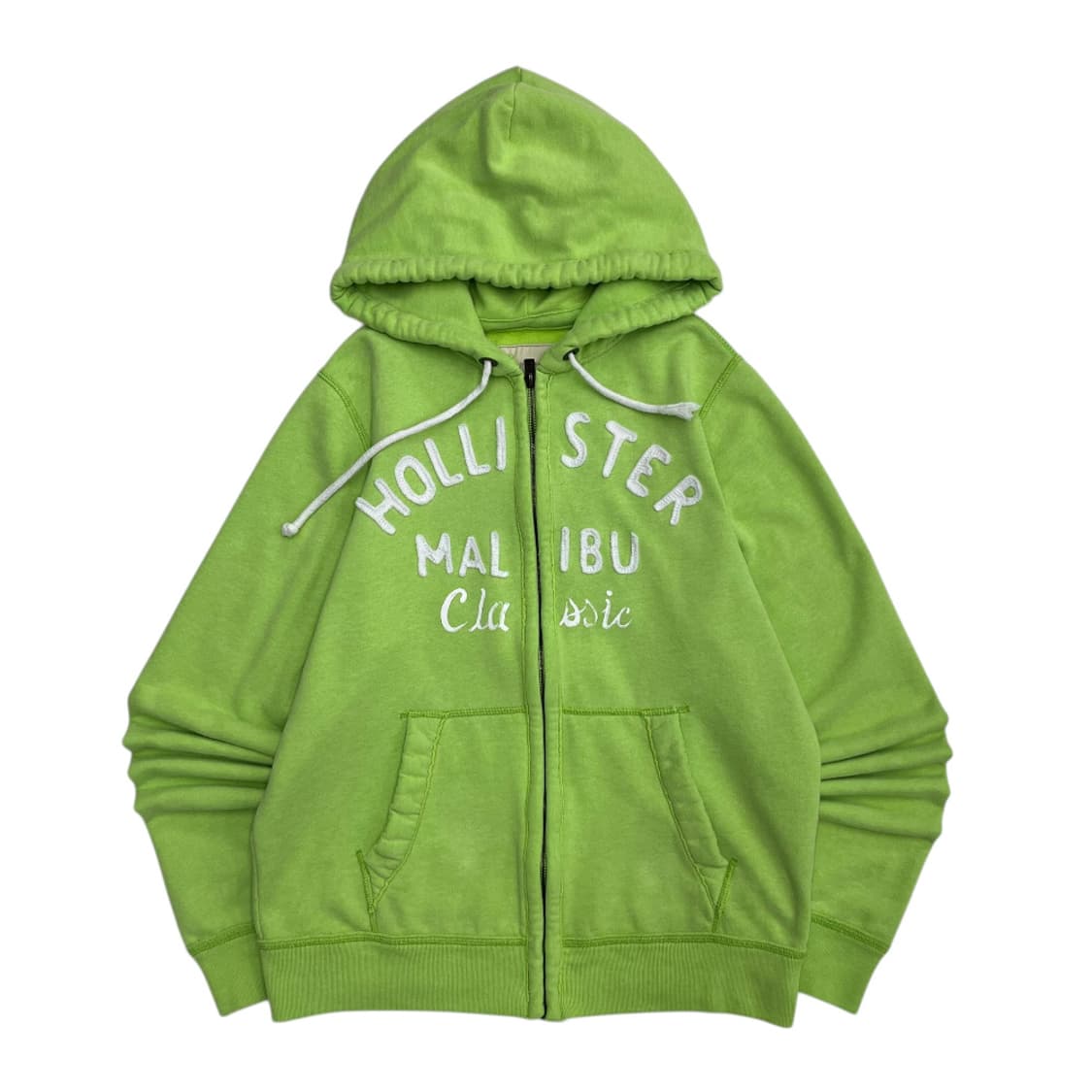 홀리스터 센터로고 그린 후드집업 L 상품이미지2