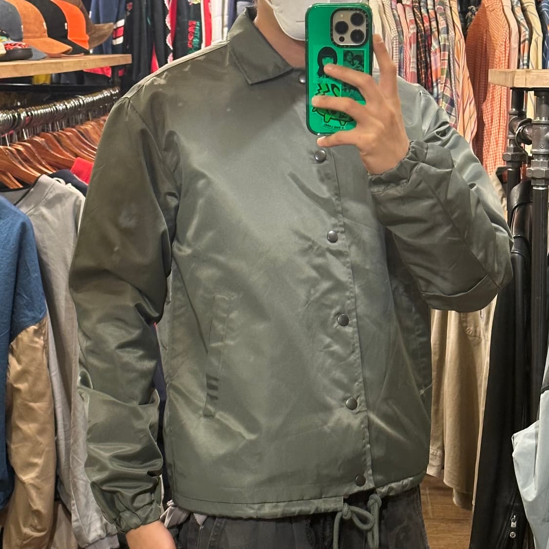 [HI] 빈티지 봄버 카키 상품이미지4