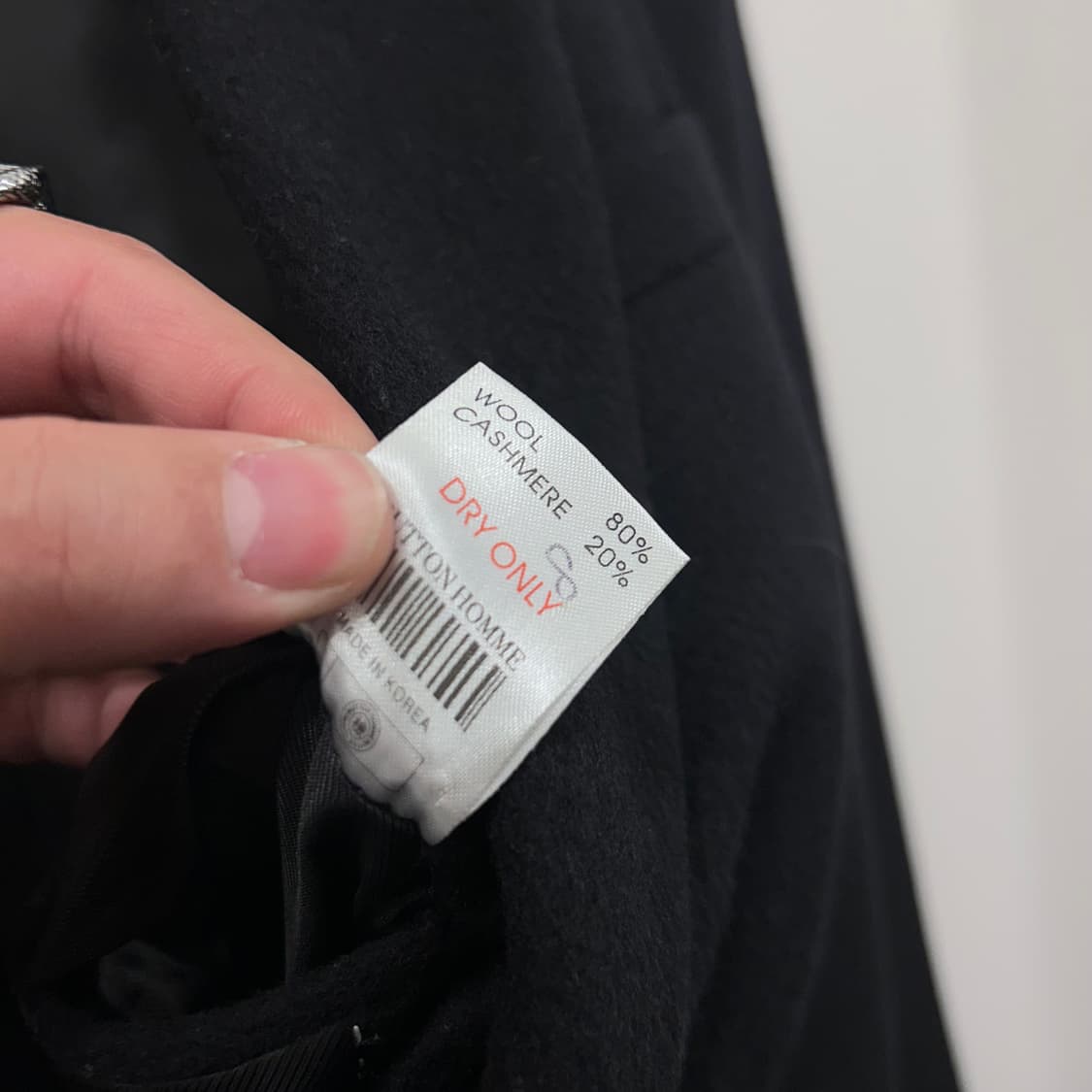 버튼 옴므 케시미어블랜드 클래식 투버튼 롱코트 상품이미지4