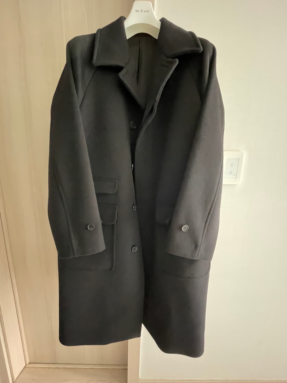 아트이프액츠 발마칸 코트 블랙 M (artifacts) 상품이미지3