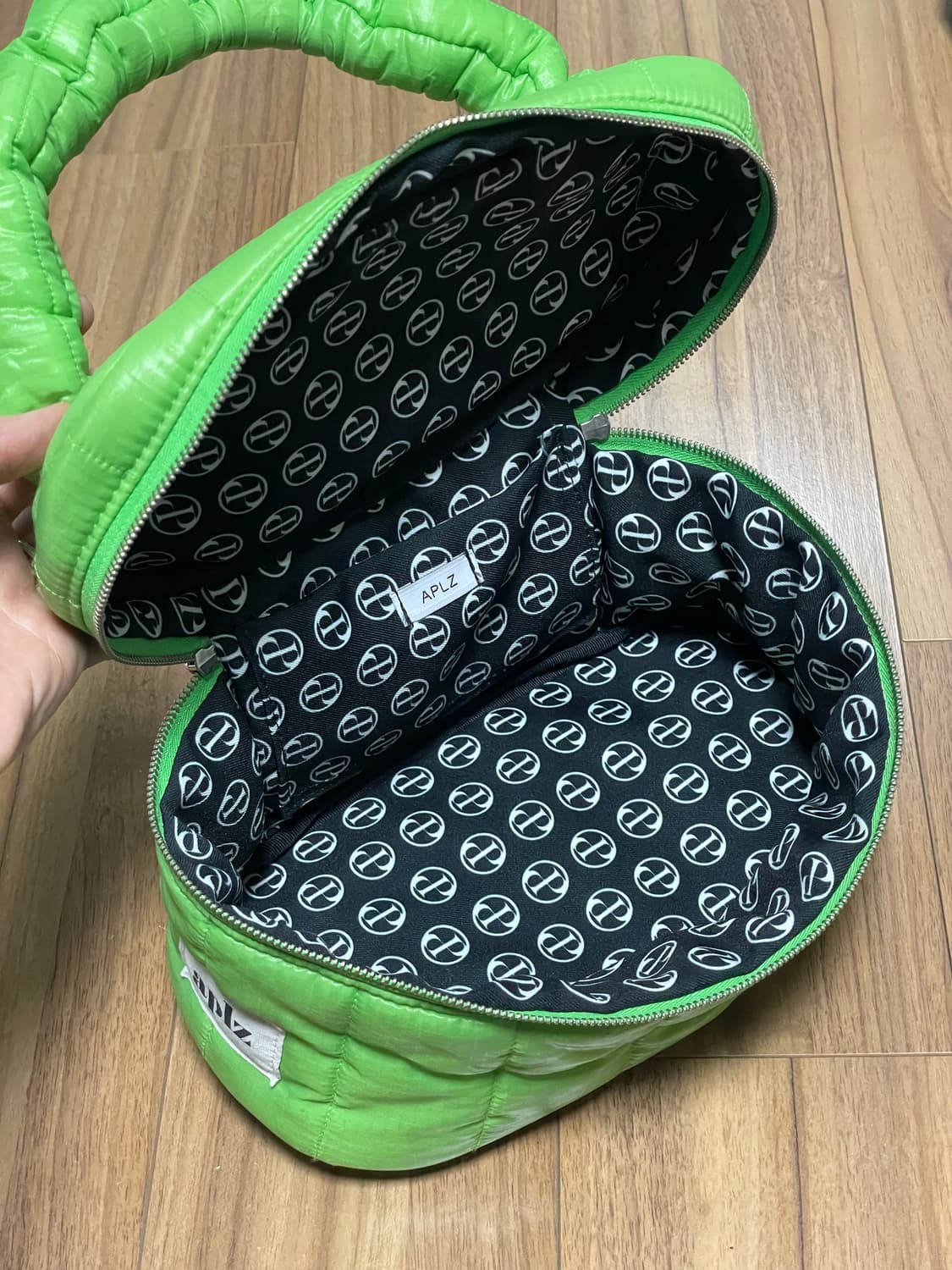 plzproject 플리즈프로젝트 미니 런치 퀄팅백(그린) 상품이미지4