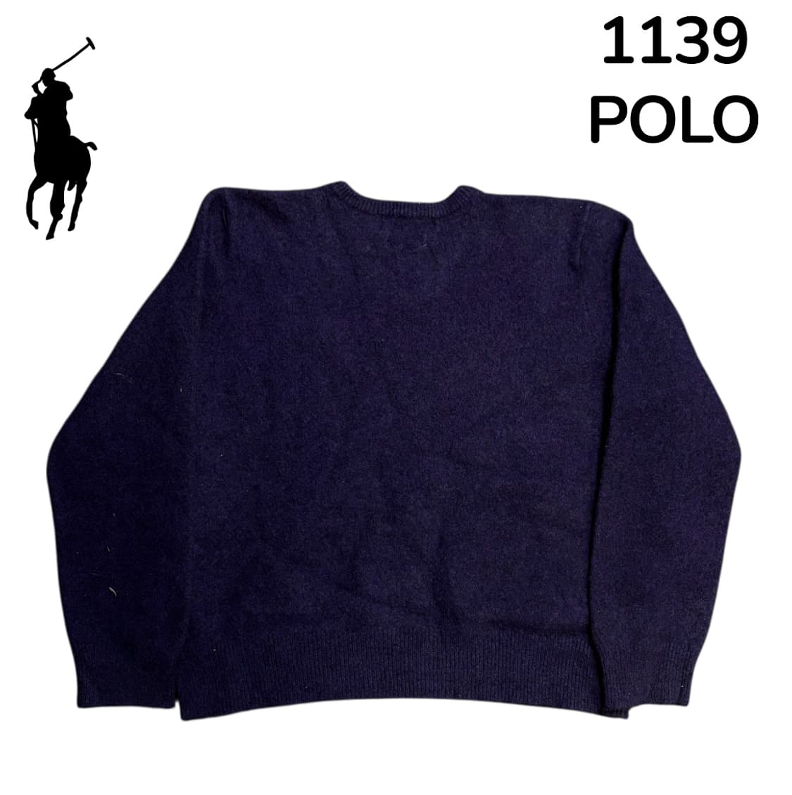 폴로 여성용 램스울 퍼플 니트 XL 상품이미지3