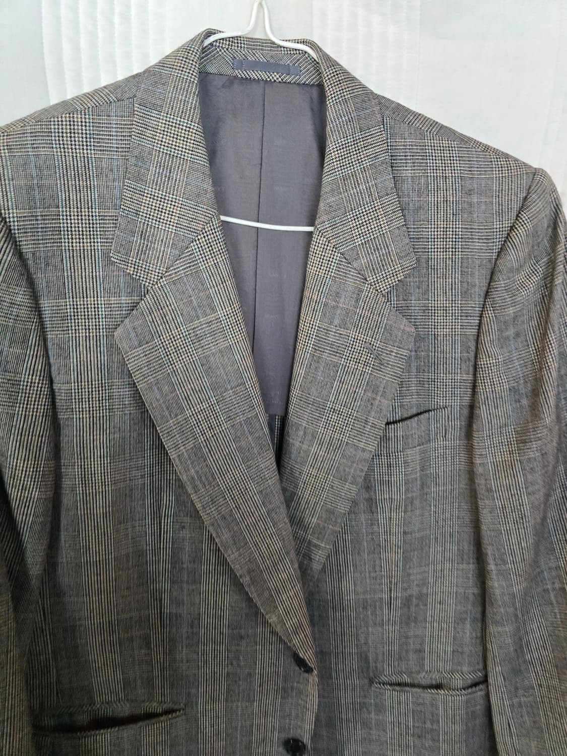 LANVIN 체크무늬 빈티지 오버핏 자켓 상품이미지1