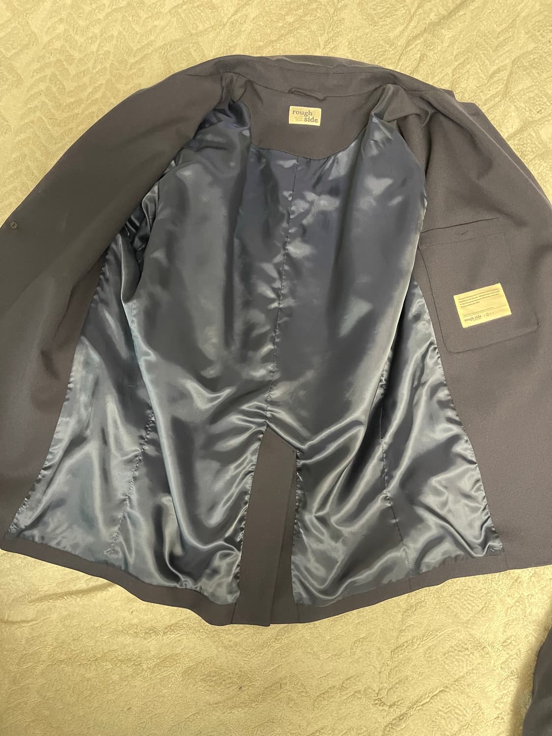 러프 사이드 리포터 셋업 울혼방 네이비 2사이즈 상품이미지5