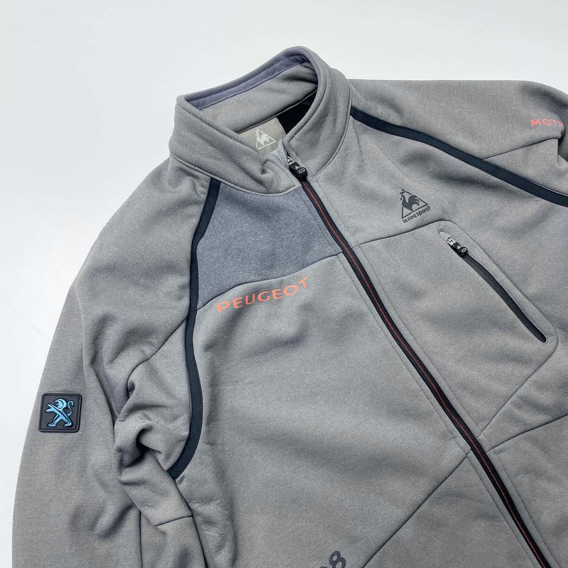 [중고] 르꼬끄 스포르티브 푸조 기모 집업 그레이 100 상품이미지1