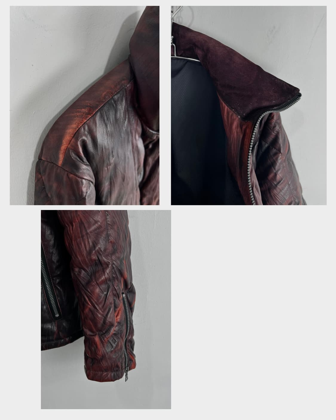 이사무 카타야마 백래쉬 쉽스킨 레더 다운 자켓 상품이미지8