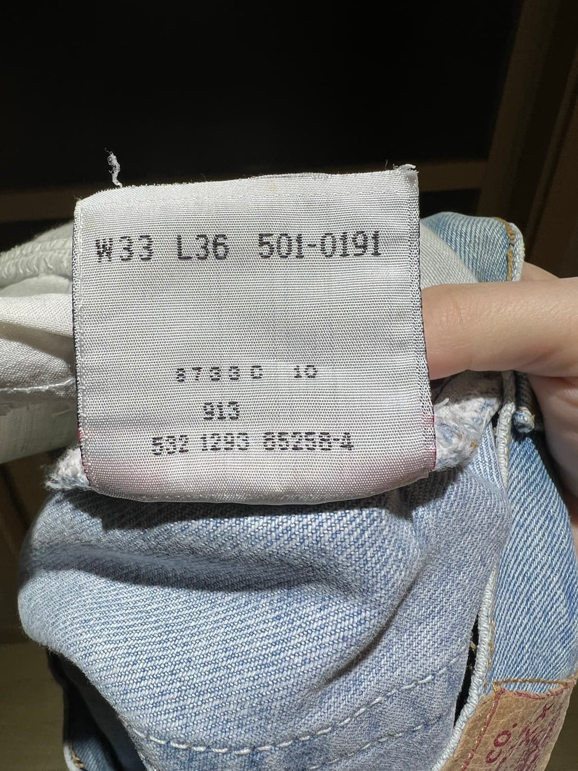 리바이스/ 빈티지 8-90s usa 제조 501 데님팬츠 / 30 상품이미지10