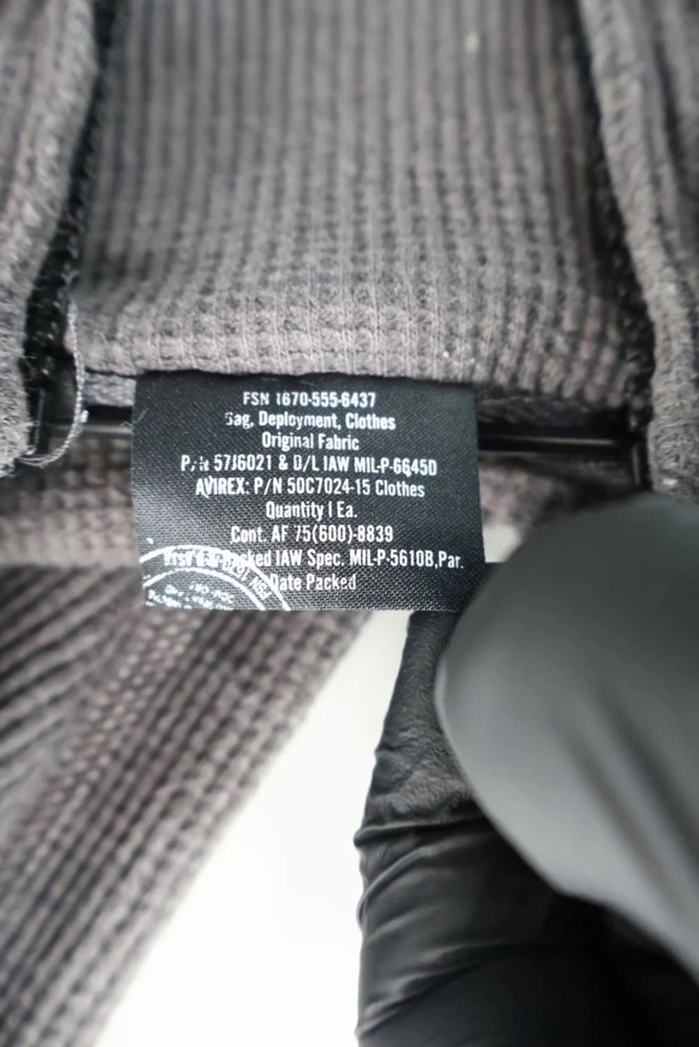 Avirex Military Waffle Zip Hoodie 상품이미지8