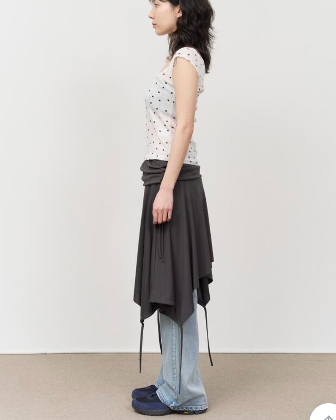 하이파이펑크 레이어드 스커트 상품이미지2