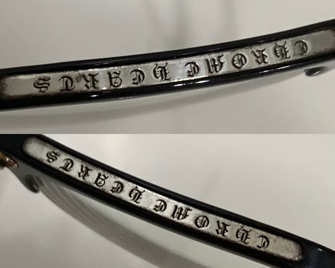 크롬하츠 버티컬스마일2 안경 [BK/GP] 블랙&골드 상품이미지6