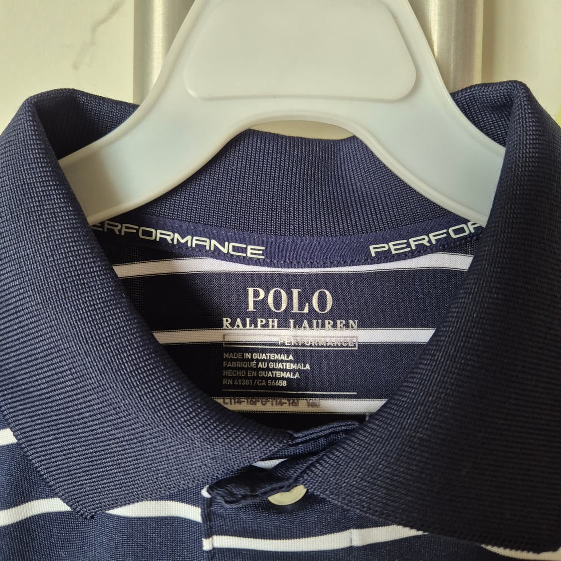 폴로 랄프로렌 스트라이프 반팔 카라티 네이비 상품이미지5