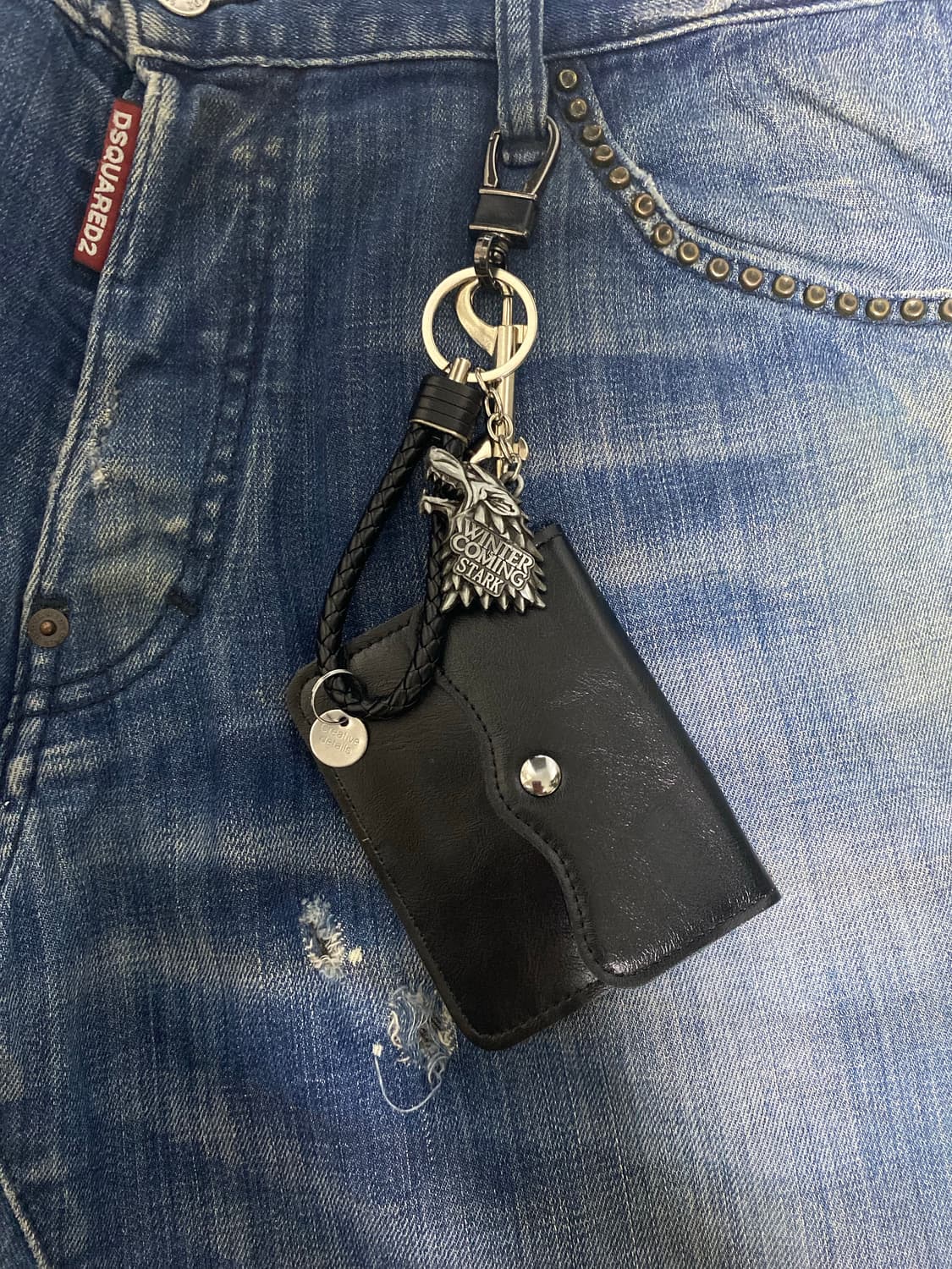 블랙 카드지갑 키링 상품이미지4