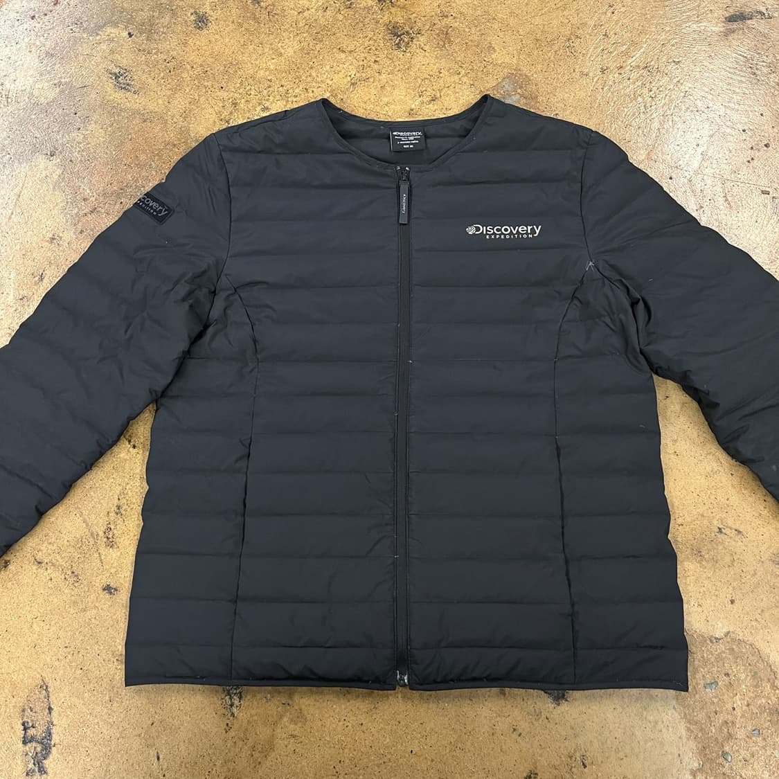 [정품/95] 디스커버리 블랙 경량 패딩 자켓 b12 상품이미지3