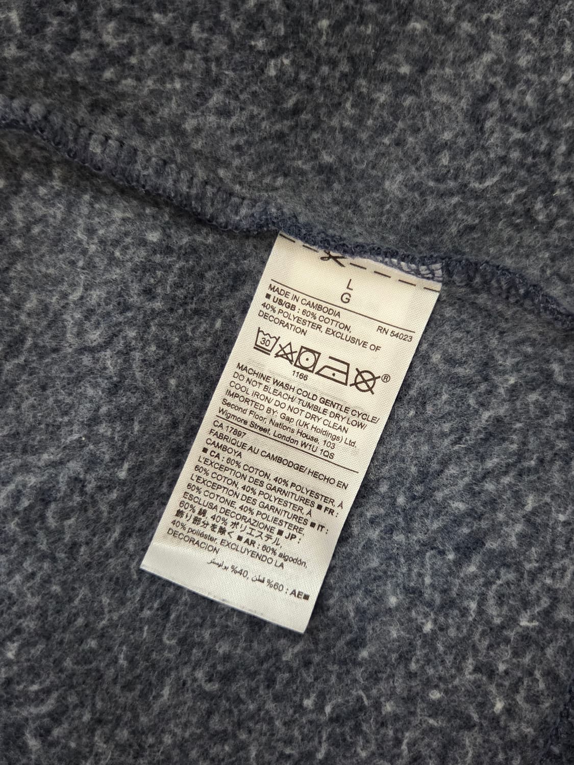 [GAP] 빈티지 성조기 아치 로고 후드집업 | 00127 상품이미지4