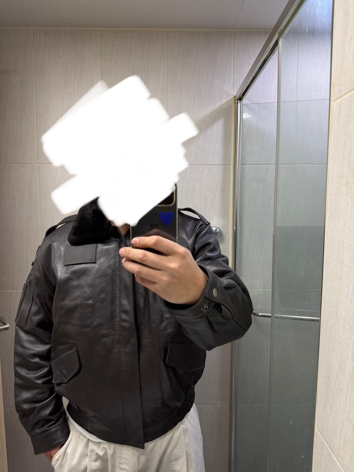 가죽 군용 항공 점퍼 XXL(110) 새상품 상품이미지9