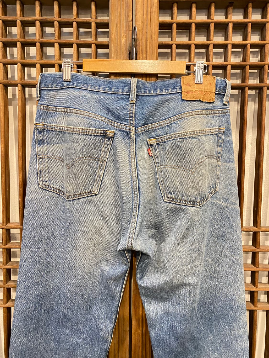 90S 리바이스 501 USA 데님 팬츠 35“ 상품이미지8