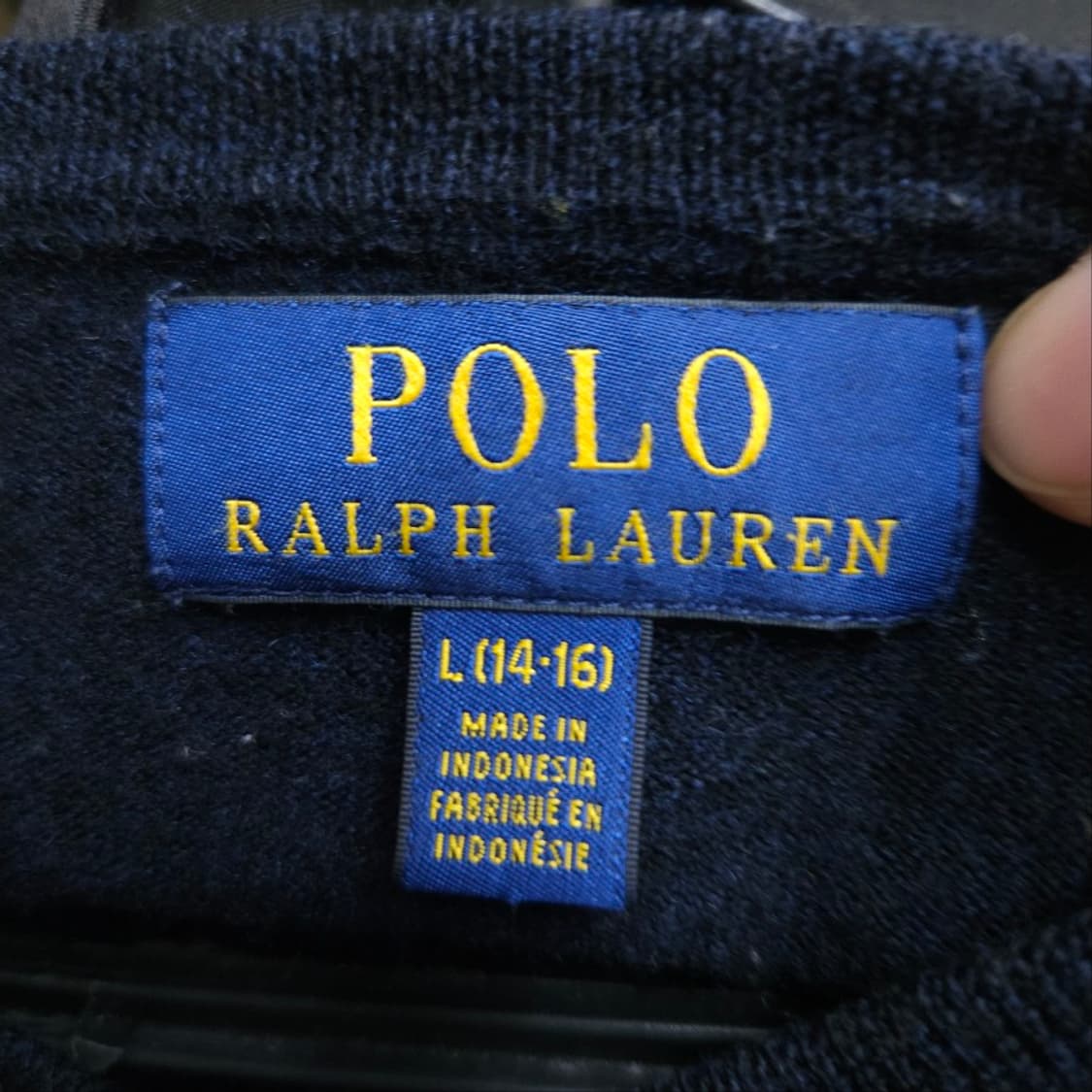 폴로 랄프 로렌 신형 울니트 L14-16 네이비 상품이미지3