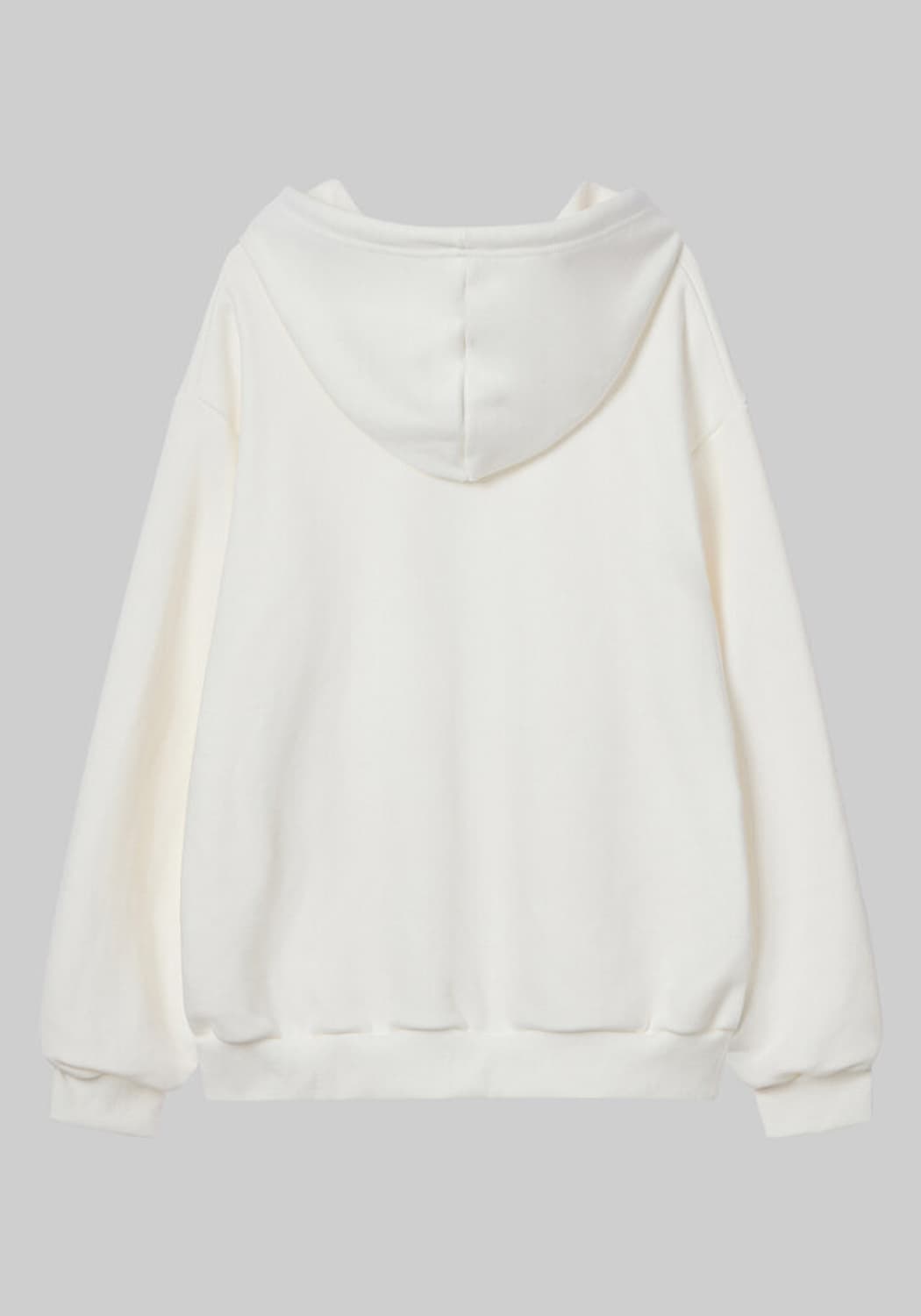 무브아 Base hood zip up white 후드집업 상품이미지3