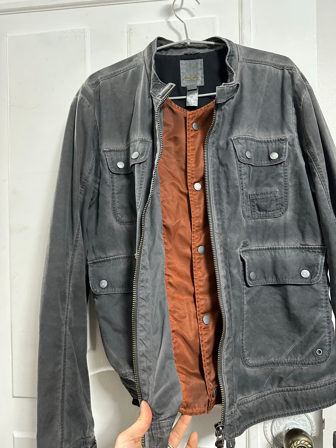 디젤 가먼트다잉 바이커 자켓 상품이미지3