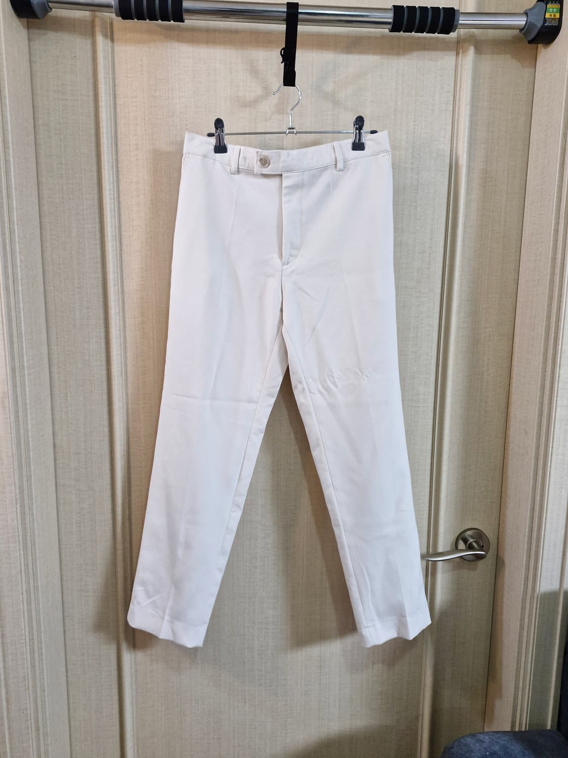 아이보리 면 슬랙스 팬츠 M 상품이미지1