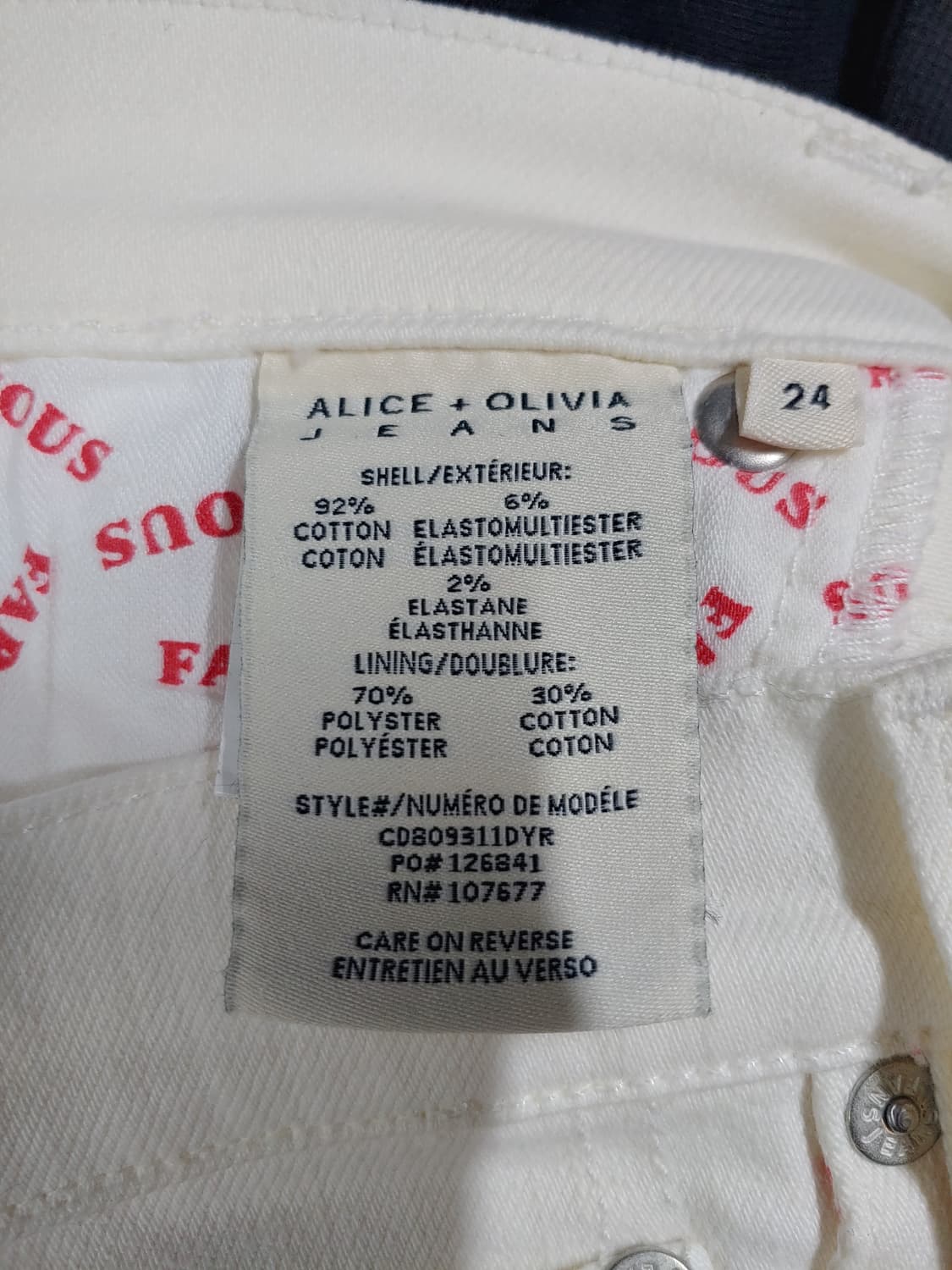 ALICE + OLIVIA 앨리스앤올리비아 부츠컷 데님 상품이미지3