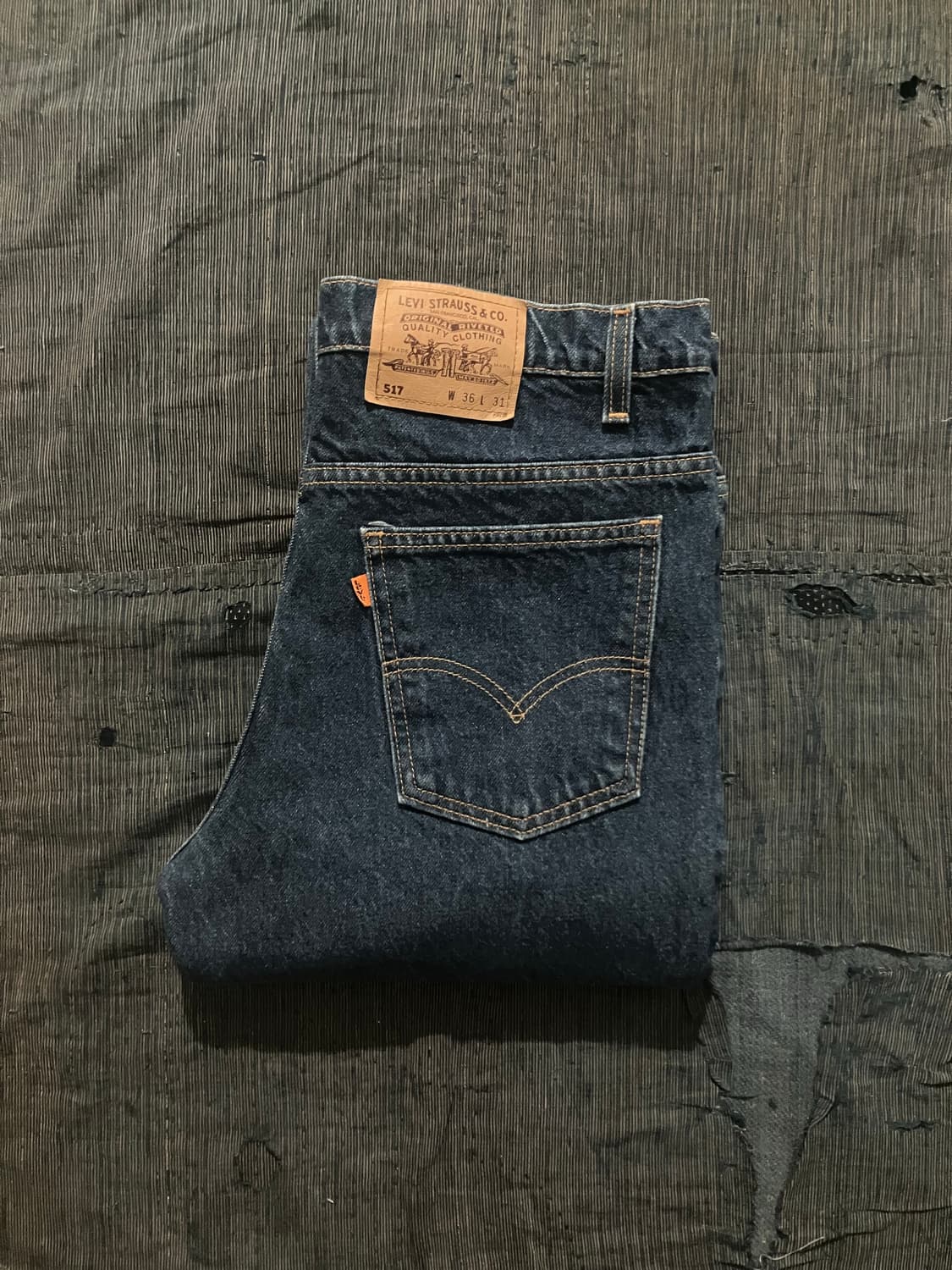 🇺🇸 90s USA 빈티지 리바이스 517 부츠컷 데님 팬츠 상품이미지1
