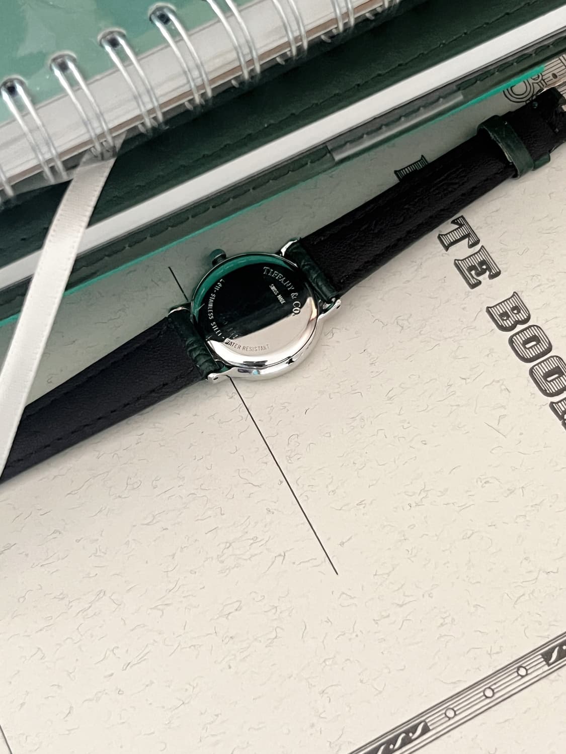 Tiffany&Co 라운드 그린 베젤 티파니 앤 코 빈티지 시계 상품이미지7