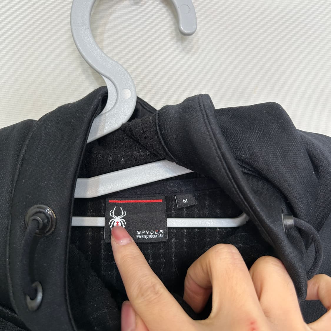 스파이더 기모 후드 집업 자켓 M 여성 상품이미지2