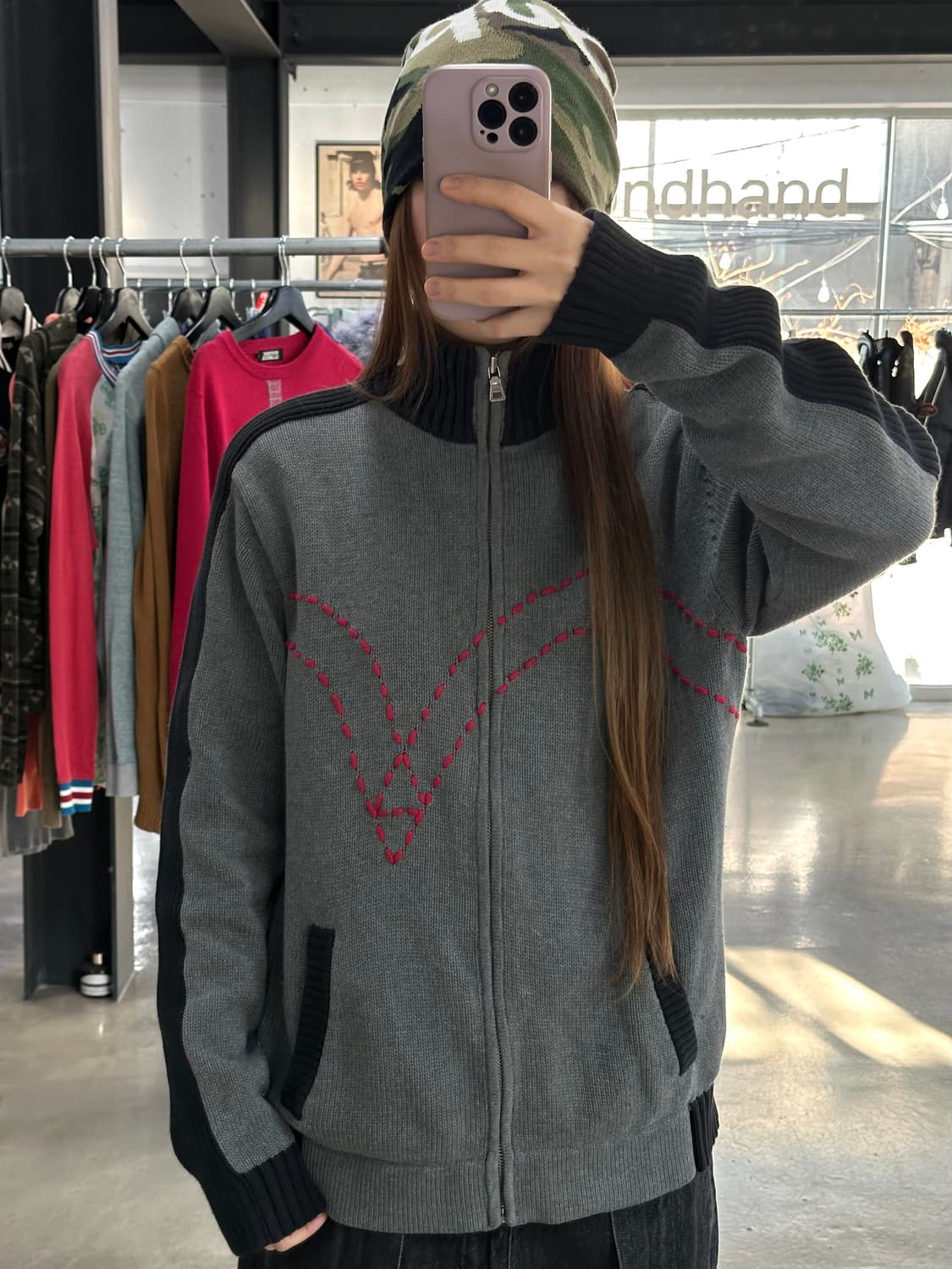 리바이스 이큐에잇 스티치 트랙니트집업 상품이미지4