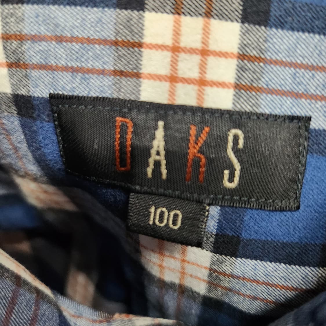 닥스 로고 원포켓 체크 셔츠 100(L) 상품이미지5