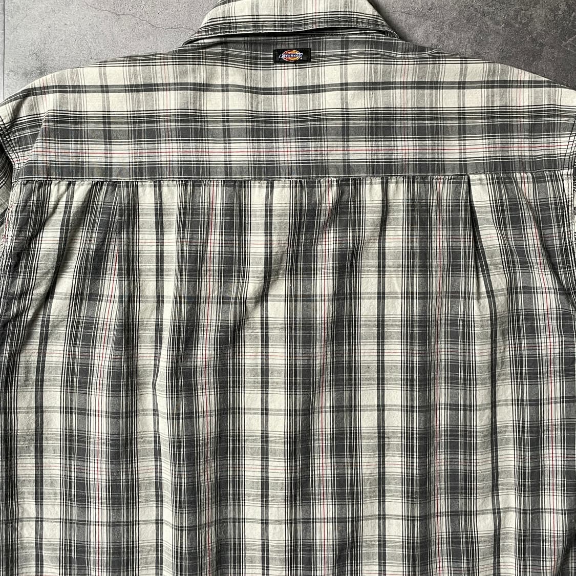 DICKIES 디키즈 빈티지 체크 반팔 워크 셔츠 A01001 상품이미지8