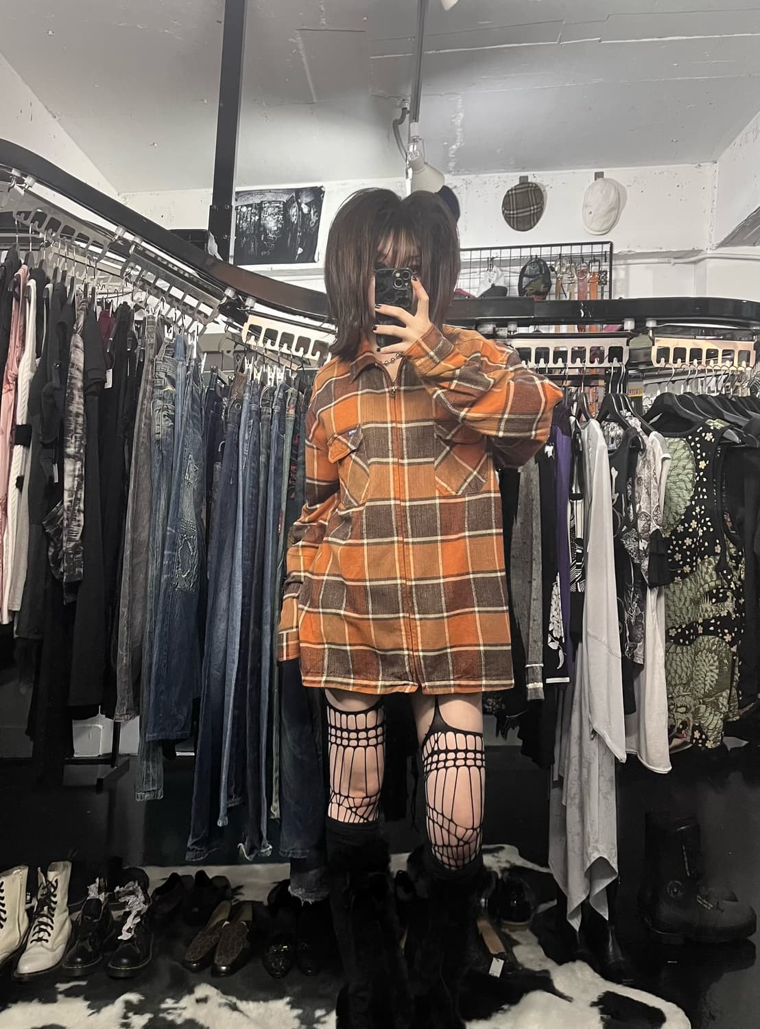 Kansai Jeans 체크 패턴 자켓 상품이미지1