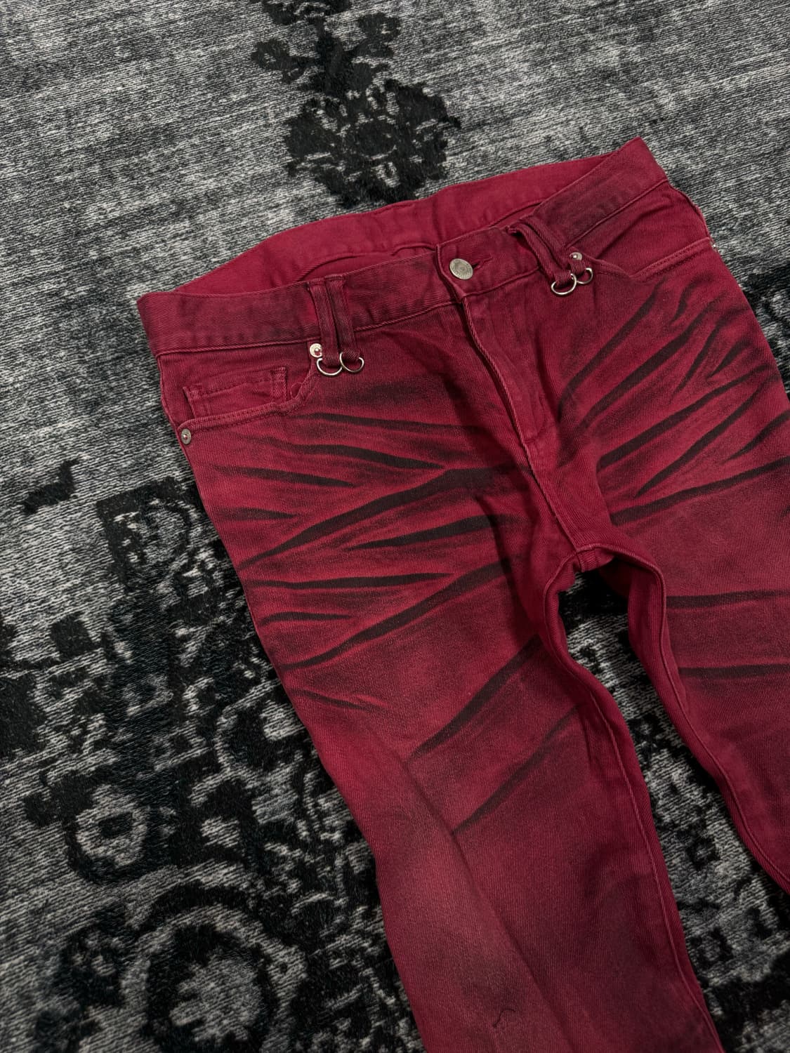 Buffalo bobs 00s red washing spiral zipp 상품이미지3