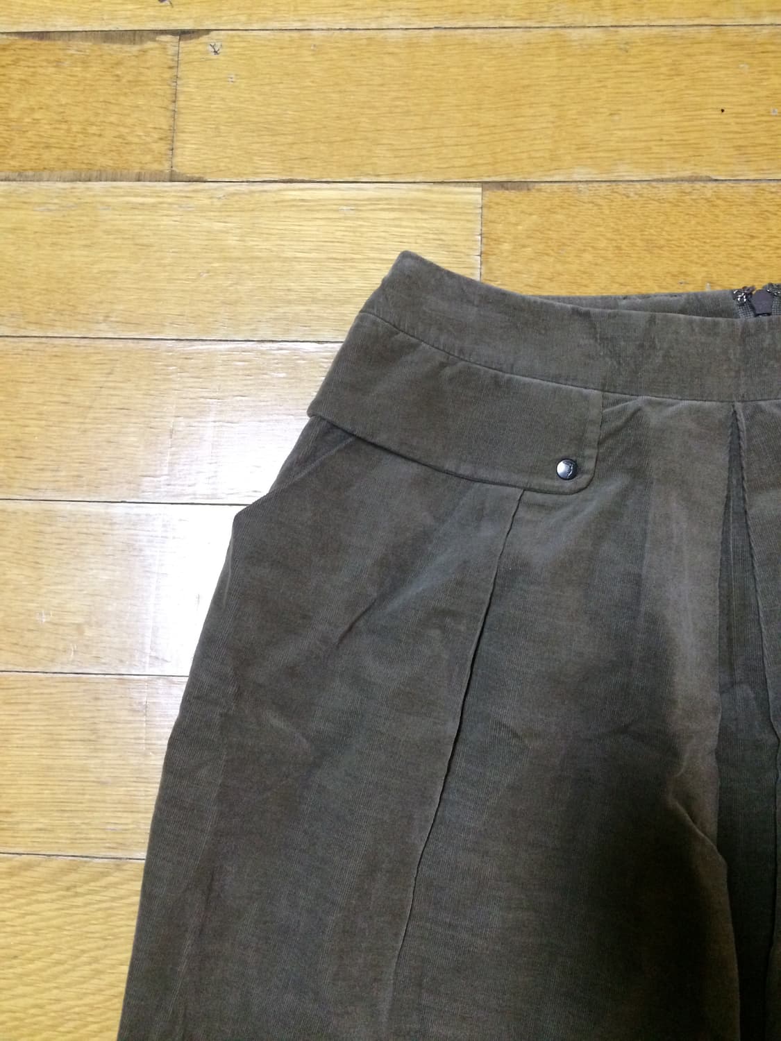 일본빈티지 Truttrussardi 하구미모리걸 보헤미안 핀턱미디스커트 상품이미지2