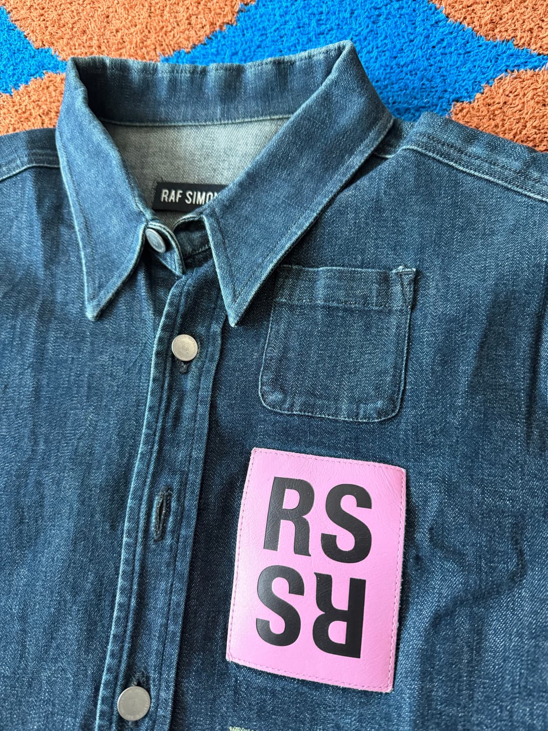 라프시몬스 런웨이 피스 핑크 패치 자켓 (From Italy🇮🇹) 상품이미지2